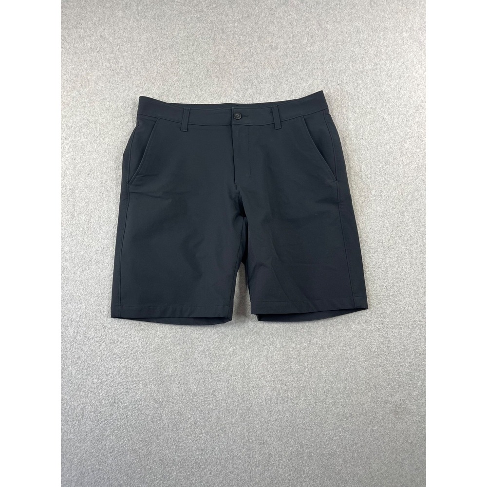 Under Armour UA Match Play Shorts Mens 34 Black 9" Inseam Chino Stretch